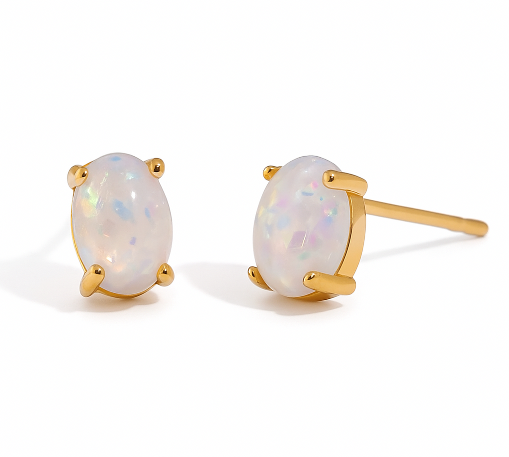 OPAL STUD EARRINGS