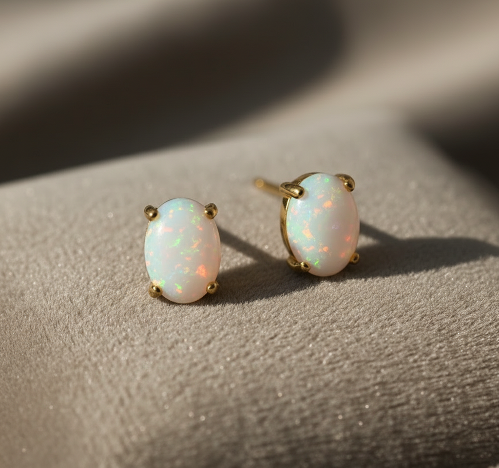 OPAL STUD EARRINGS