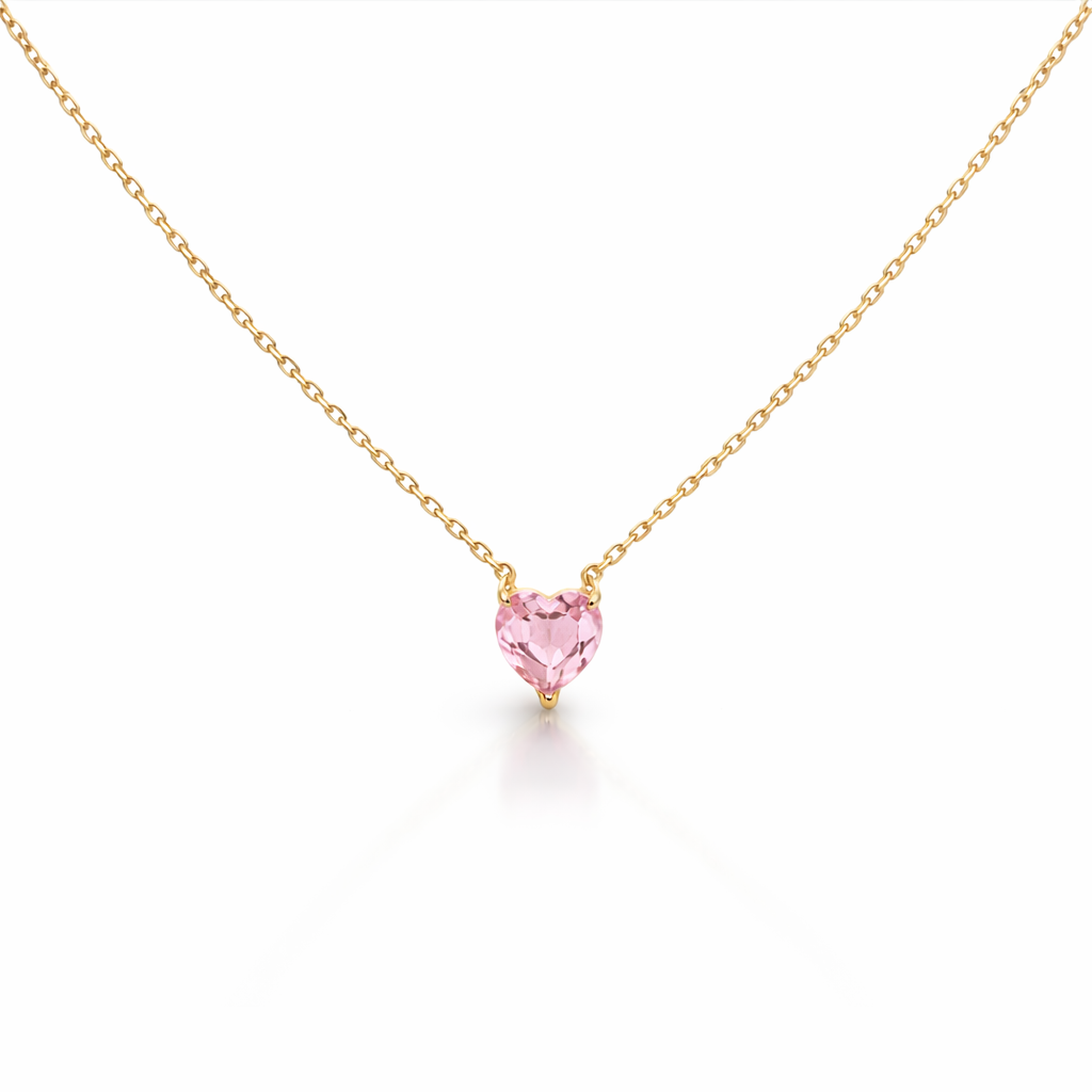 PINK HEART NECKLACE