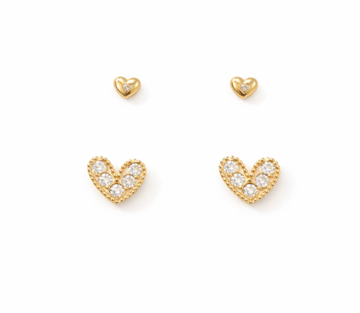 HEART GLOW EARRINGS SET