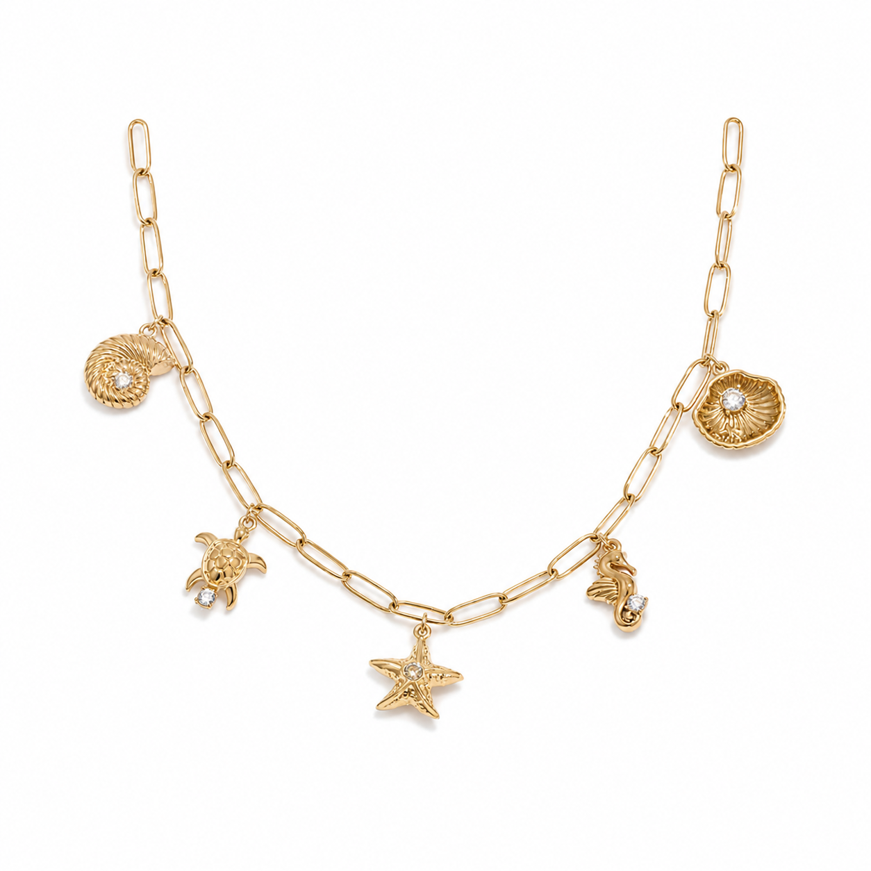 OCEAN CHARMS NECKLACE