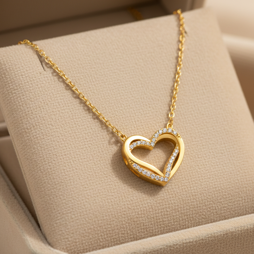 DOUBLE HEART NECKLACE