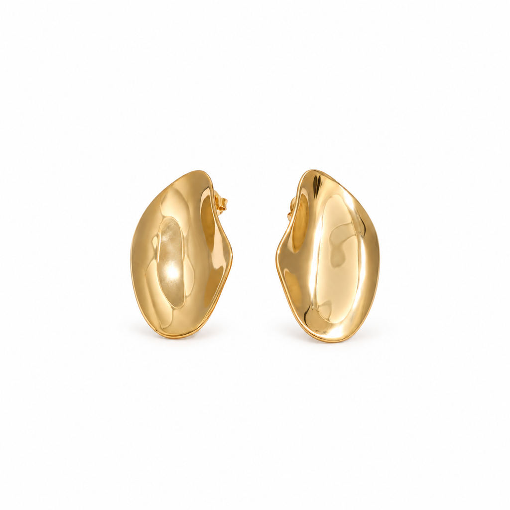 GOLD STATEMENT EARRINGS