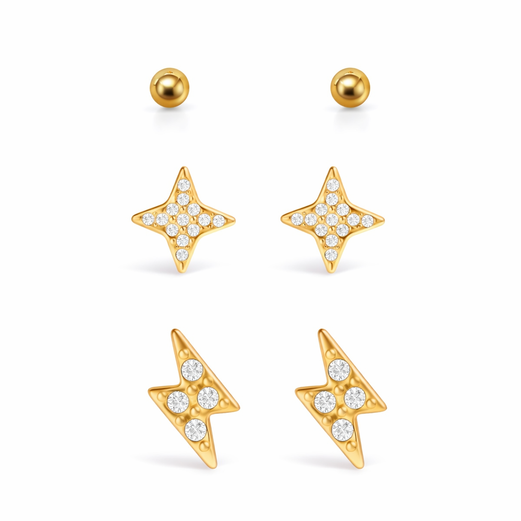 STUD EARRINGS SET