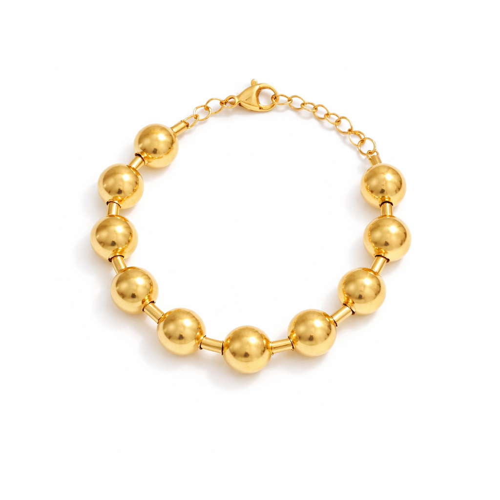 GOLD BEADED BRACELET