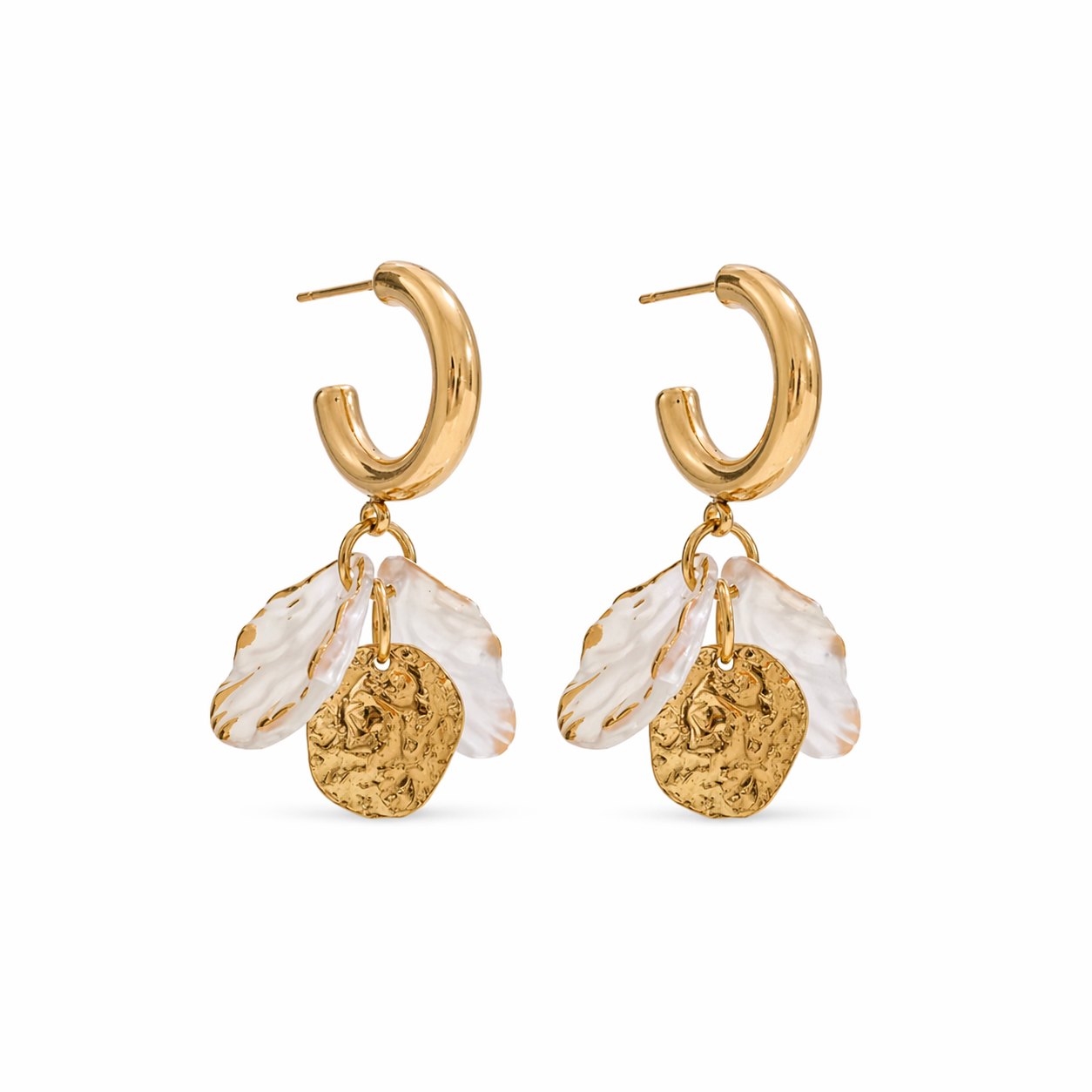 GOLDEN SHELL HOOPS