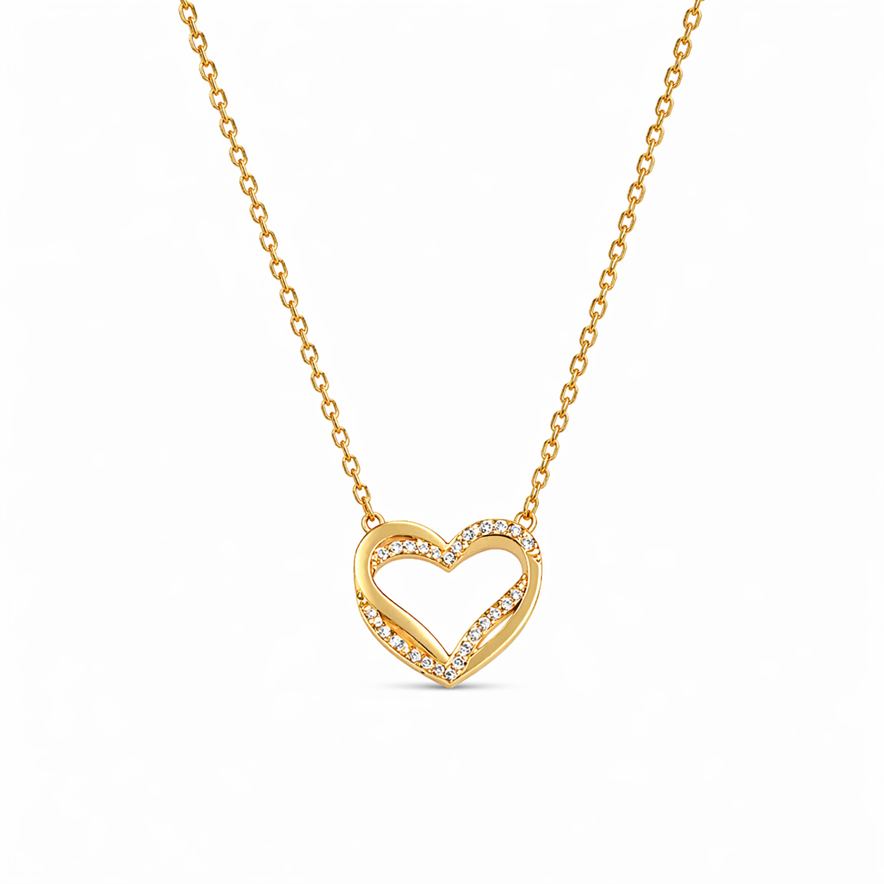 DOUBLE HEART NECKLACE