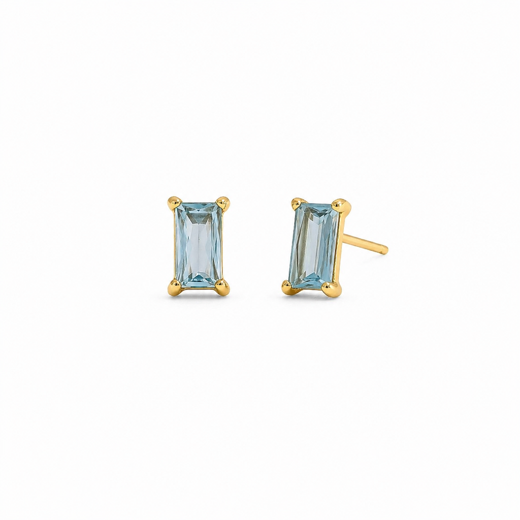 BLUE STUD EARRINGS